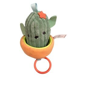 Skip Hop Cactus Succulent Baby Stroller Toy Plush with Ring Clip like new